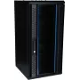 DSIT DS10-3415 Rack de servidor de pared 15U 10 pulgadas con puerta de cristal, 370x450x752 mm, Negro