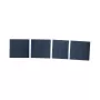 DSIT Tapas de carcasa para carril DIN 3U, pack de 4, Gris