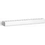 DSIT Panel de gestión de cables horizontal 19 pulgadas 1U con tapa, Blanco (DS-1902-W)