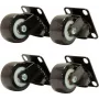 DSIT DS-Castor-A ruedas para armarios de servidor, 4 piezas, 4 giratorias