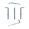 DSIT DS-LP Pasador de seguridad de liberación rápida con muelle, 8 mm de diámetro, 45 mm de longitud útil, acero galvanizado