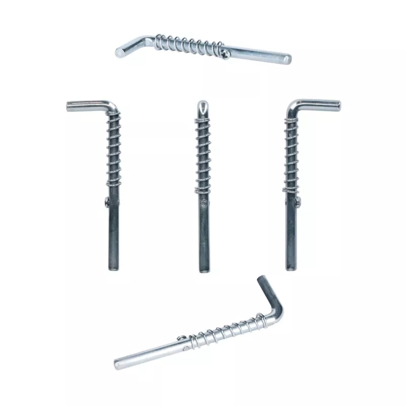 DSIT DS-LP Pasador de seguridad de liberación rápida con muelle, 8 mm de diámetro, 45 mm de longitud útil, acero galvanizado