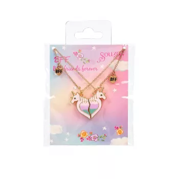 Souza! Collares de amistad de unicornio, set de 2