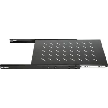 DSIT DS-UH45 Estante extraíble para armarios de pared de 450 mm de profundidad, 1U, carga de 25 kg, Negro