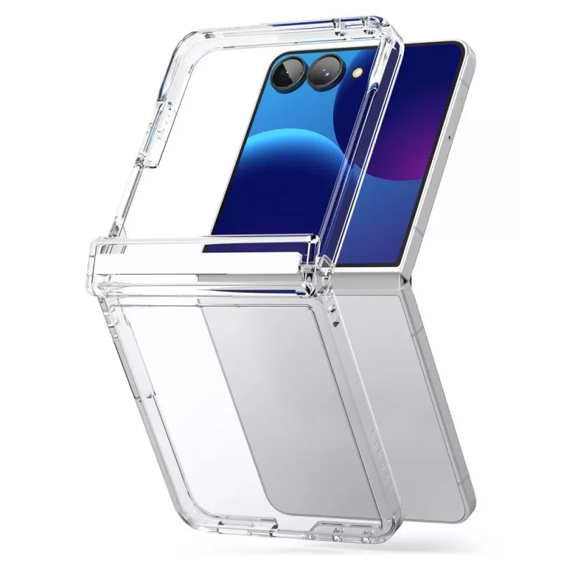 Ringke Fusion Flap funda transparente para Galaxy Z Flip 8 con protección de bisagra