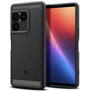 SPIGEN Rugged Armor funda para Sony Xperia 1 VIII, negro mate, ACS11315