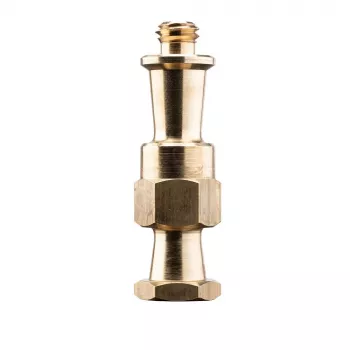 Manfrotto adaptador de doble rosca para Super Clamp serie 035, rosca 3/8 inch-16, latón, 60 mm