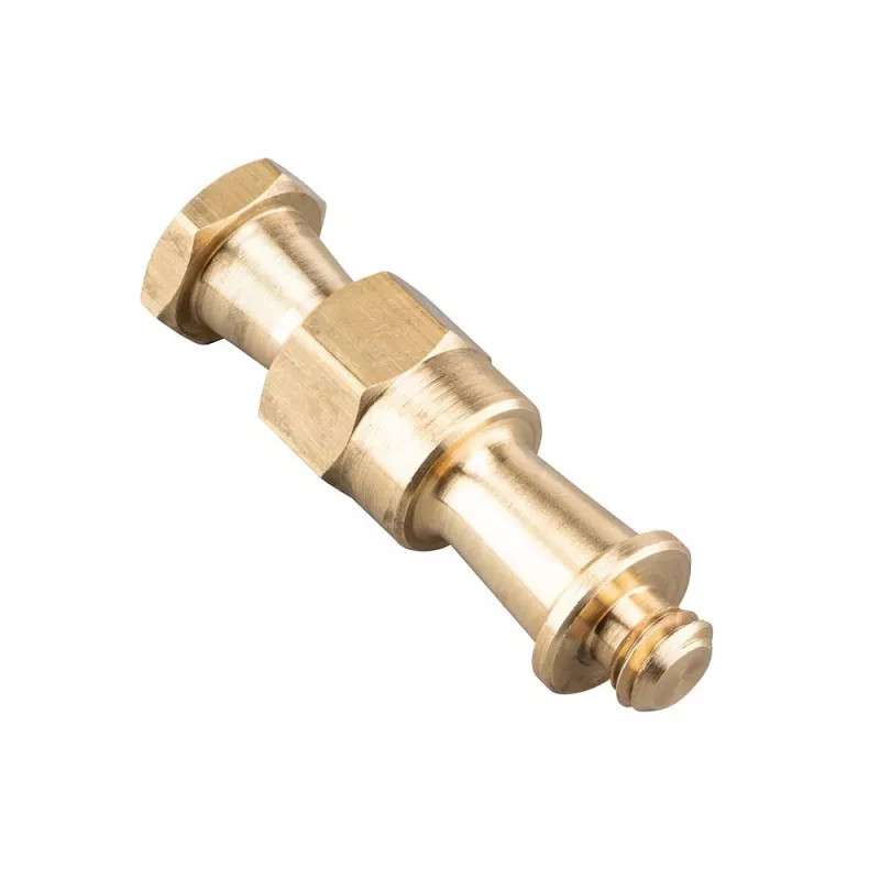 Manfrotto adaptador de doble rosca para Super Clamp serie 035, rosca 3/8 inch-16, latón, 60 mm