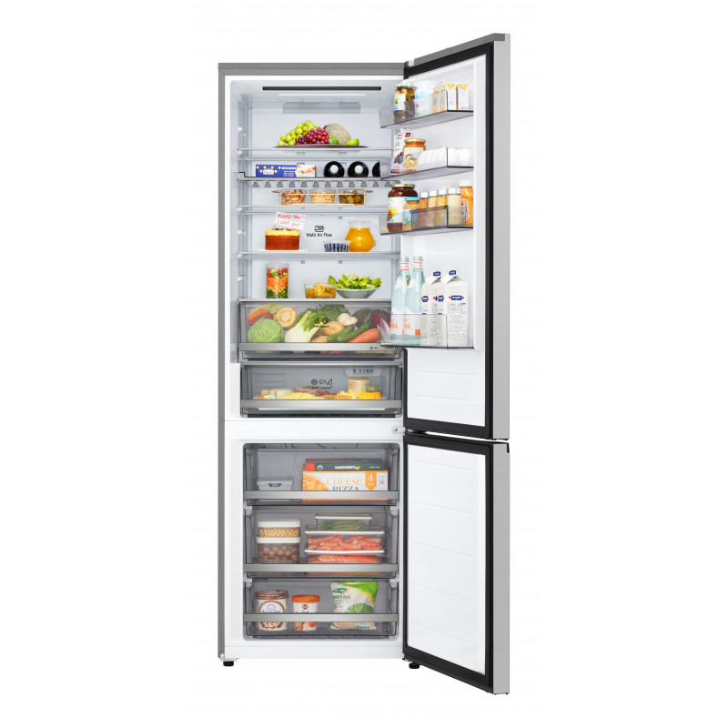 LG GBBW322CPY frigorífico con congelador inferior, 341 L, LINEARCooling™, DoorCooling+™, LG ThinQ, Total No Frost, Dark Graphite Silver