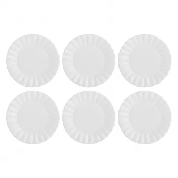 LA PORCELLANA BIANCA set de 6 platos de ensalada Ducale - blanco, 20 cm
