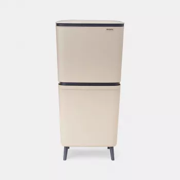 Brabantia SortUp Hi cubo de basura 20+25L, beige