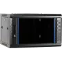Caja de servidor para pared DSIT 6U con puerta de cristal, 600 x 450 x 367 mm, negra, DS6406