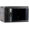 Caja de servidor para pared DSIT 6U con puerta de cristal, 600 x 450 x 367 mm, negra, DS6406