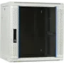 Caja de servidor para pared DSIT DS6412W 12U con puerta de cristal, 600x450x634 mm, blanca