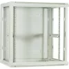Caja de servidor para pared DSIT DS6412W 12U con puerta de cristal, 600x450x634 mm, blanca