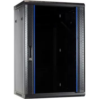 Armario de servidor para pared DSIT 18U con puerta de cristal 600x450x900 mm (DS6418)