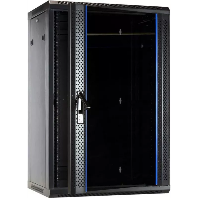 Armario de servidor para pared DSIT 18U con puerta de cristal 600x450x900 mm (DS6418)