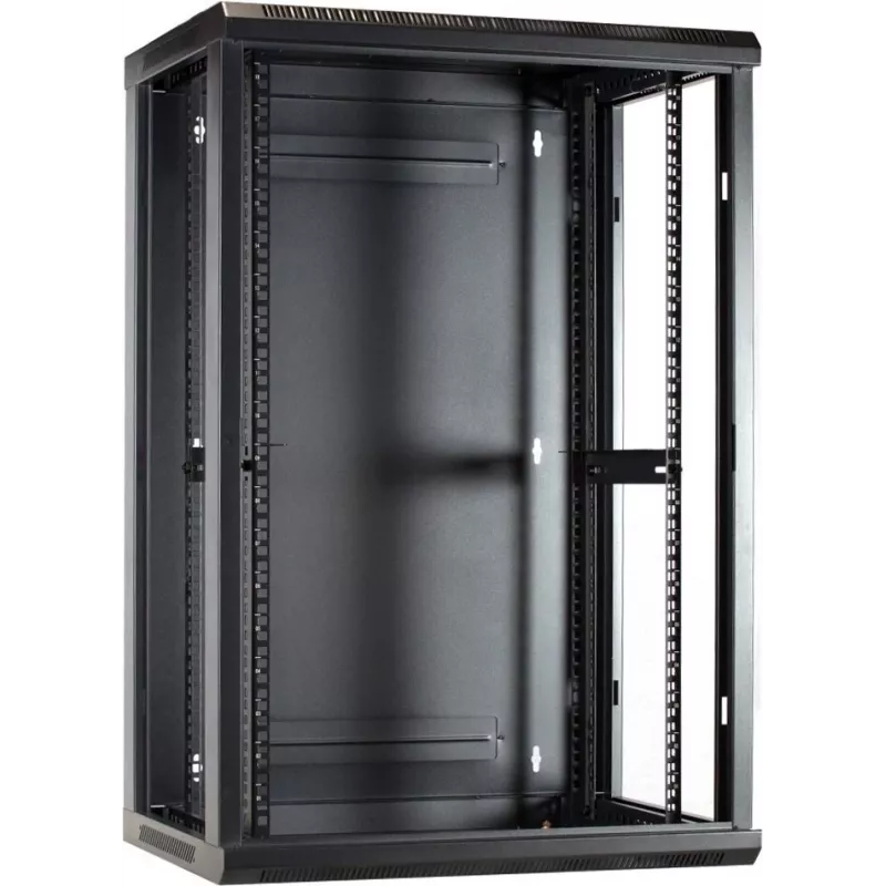 Armario de servidor para pared DSIT 18U con puerta de cristal 600x450x900 mm (DS6418)