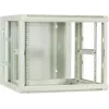 Armario de servidor reversible para pared DSIT 9U con puerta de cristal, blanco, 600x600x501 mm (DS6609W-DOUBLE)