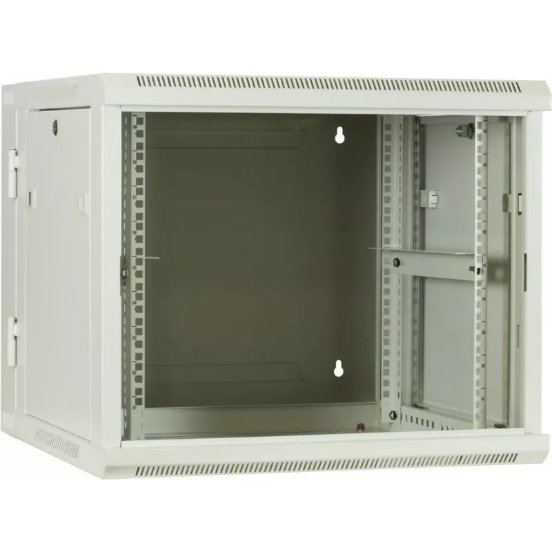 Armario de servidor reversible para pared DSIT 9U con puerta de cristal, blanco, 600x600x501 mm (DS6609W-DOUBLE)