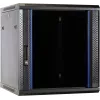 Armario de servidor para pared DSIT DS6612 12U con puerta de cristal, 600x600x635 mm, negro