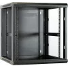 Armario de servidor para pared DSIT DS6612 12U con puerta de cristal, 600x600x635 mm, negro