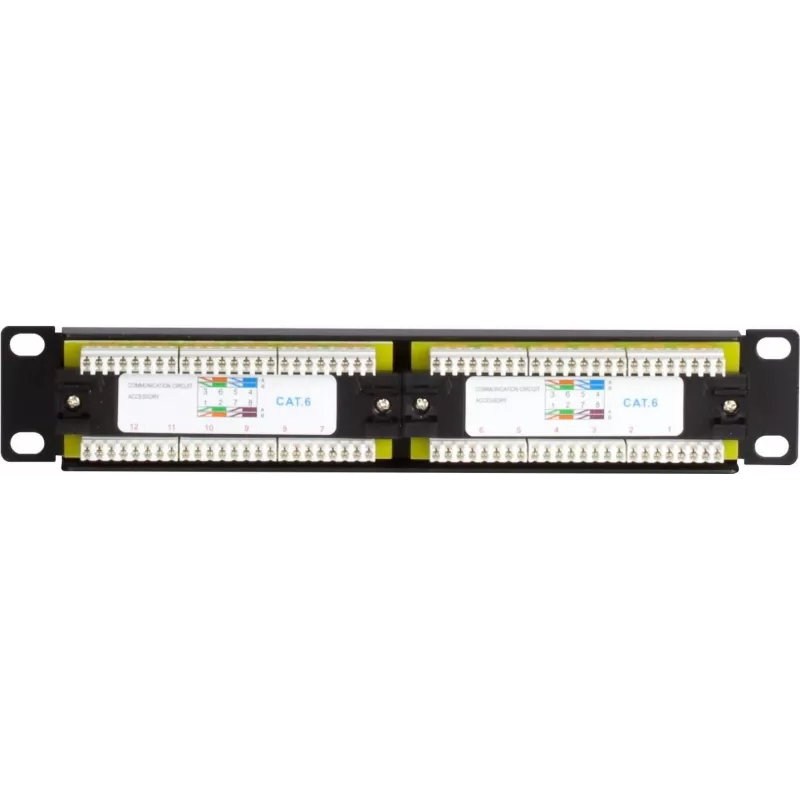 Panel de parcheo DSIT DS-10Patch6-12UTP 10