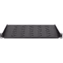 DSIT DS-FH1U450 estante fijo de 1U para armarios de pared de 600 mm de profundidad, 450 mm de profundidad, negro