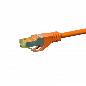 DSIT cable de parcheo de red Cat.7 S/FTP PiMF RJ45, 0,5 m, naranja