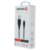 Swissten Cable USB-A a USB-C 3.1 Gen 1 1,5 m negro