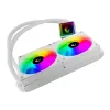 Rampage INFINITE V240 blanco refrigeración líquida CPU AIO 240mm ARGB con indicador de temperatura