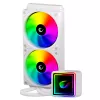 Rampage INFINITE V240 blanco refrigeración líquida CPU AIO 240mm ARGB con indicador de temperatura