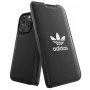 Adidas Originals Funda Booklet Basic para iPhone 14 Pro, negro y blanco
