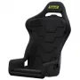 Asiento de simracing Sabelt SRS-1, carcasa de fibra de vidrio, acolchado - negro profundo