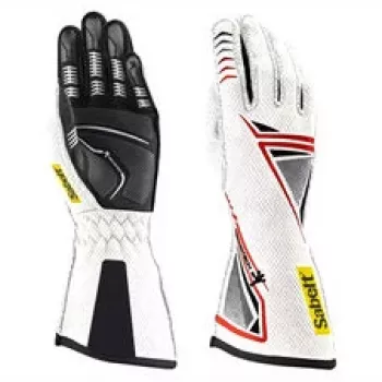 Guantes de simracing Sabelt G39 - talla M, blanco