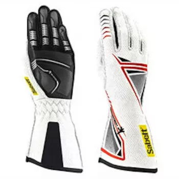 Guantes de simracing Sabelt G39 - talla S, blanco