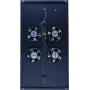 Unidad de refrigeración para rack de servidor DSIT DS-FT100 de 4 ventiladores con termostato para armarios de 1000 mm de profundidad, 1U, 230V, negro