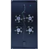 Unidad de refrigeración para rack de servidor DSIT DS-FT100 de 4 ventiladores con termostato para armarios de 1000 mm de profundidad, 1U, 230V, negro