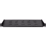 Estante fijo de rack DS-IT 1U para armarios de pared de 450 mm de profundidad, 300 mm de profundidad, negro