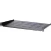 Estante fijo de rack DS-IT 1U para armarios de pared de 450 mm de profundidad, 300 mm de profundidad, negro