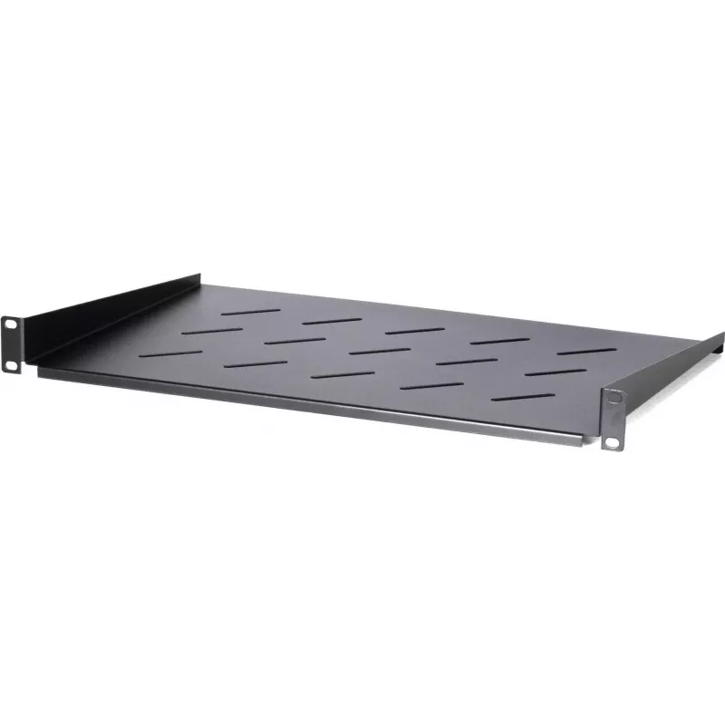 Estante fijo de rack DS-IT 1U para armarios de pared de 450 mm de profundidad, 300 mm de profundidad, negro