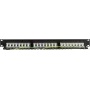 Panel de parcheo DS-IT CAT 5e FTP 24 puertos para montaje en rack de 19