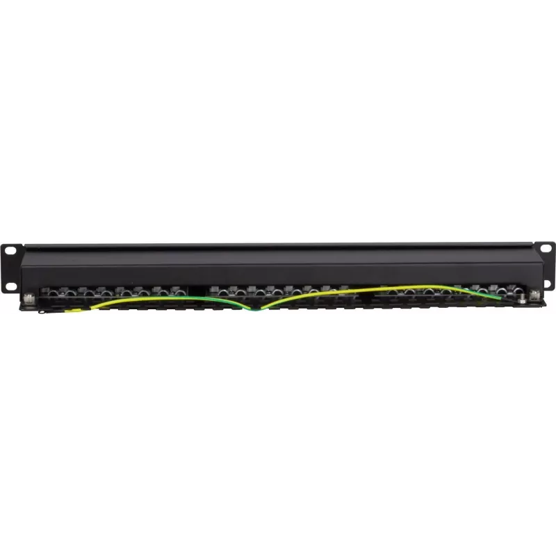 Panel de parcheo DS-IT CAT 5e FTP 24 puertos para montaje en rack de 19