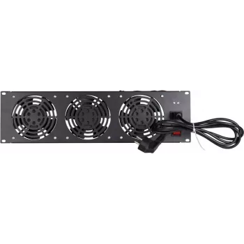 Unidad de ventiladores para montaje en rack DSIT DS-FAN3FRONT 3U con 3 ventiladores para racks de 19