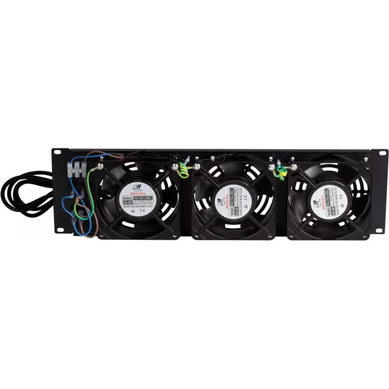 Unidad de ventiladores para montaje en rack DSIT DS-FAN3FRONT 3U con 3 ventiladores para racks de 19