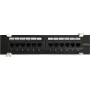 Panel de parcheo DSIT CAT 5e de montaje en pared 12 puertos UTP
