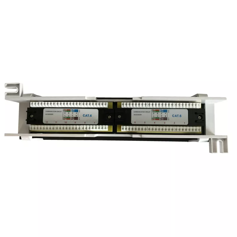 Panel de parcheo de pared DS-IT CAT 6, 12 puertos UTP (DS-Patch6-12UTP-WM)