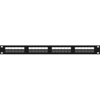 Panel de parcheo DSIT DS-Patch6a-24UTP 24 puertos CAT6a UTP, 19