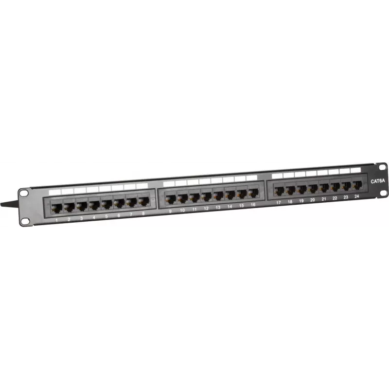 Panel de parcheo DSIT DS-Patch6a-24UTP 24 puertos CAT6a UTP, 19