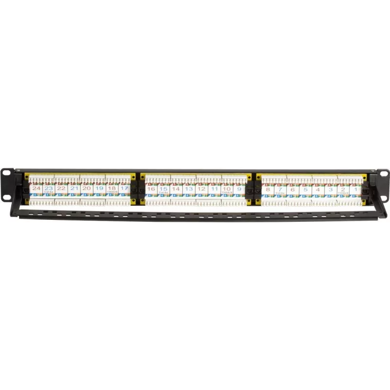 Panel de parcheo DSIT DS-Patch6a-24UTP 24 puertos CAT6a UTP, 19